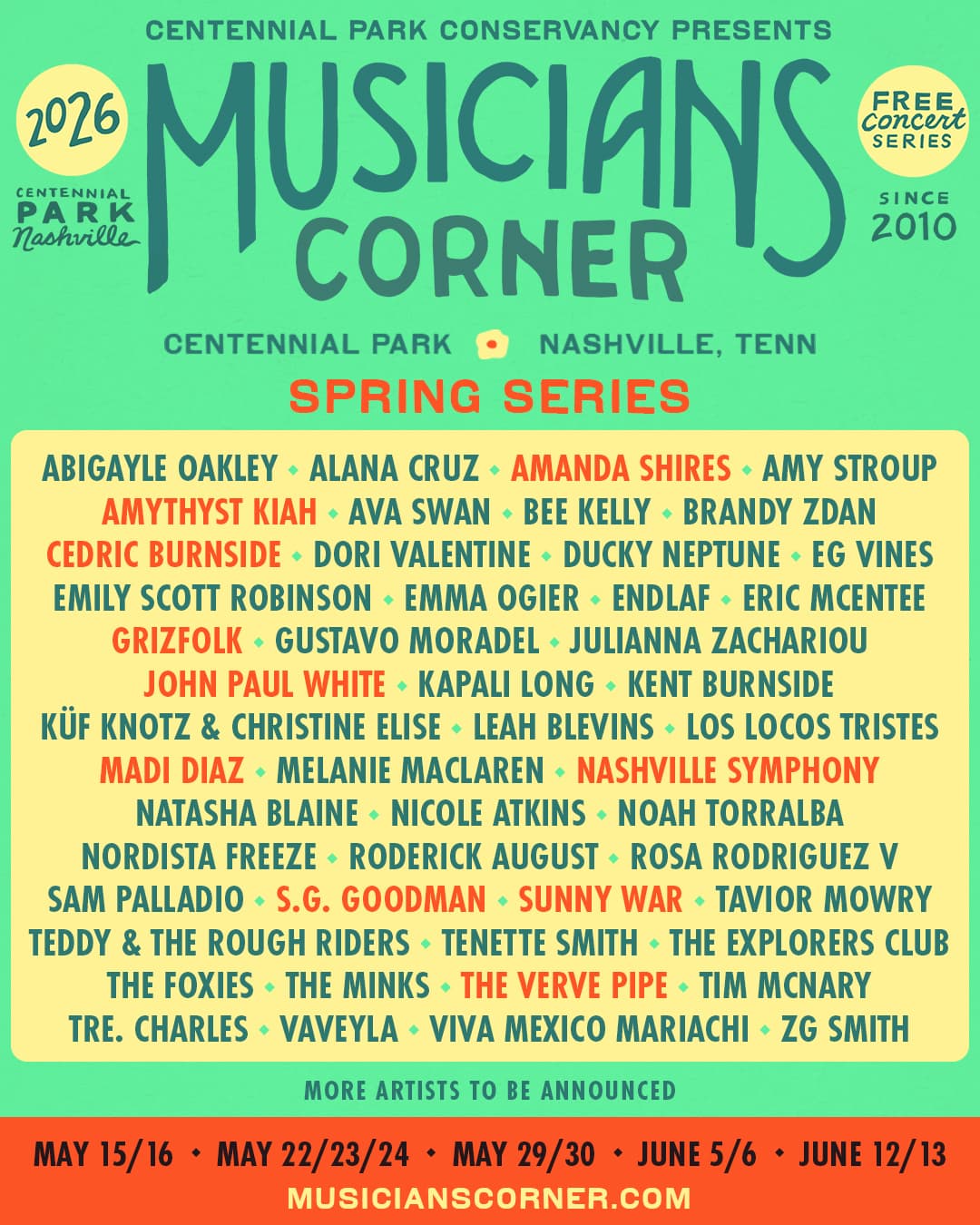 Musicians Corner Spring Series