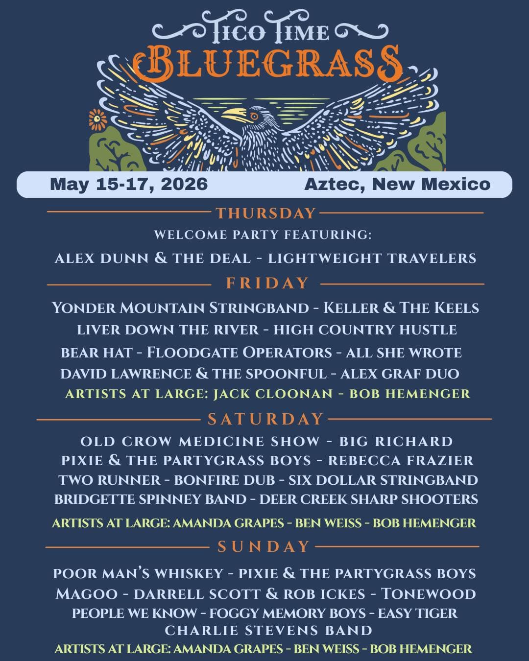 Tico Time Bluegrass Festival